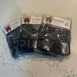 American Eagle Boxer Brief Underwear Mens Medium Ball Pit Pouch 6” Flex Charcoal